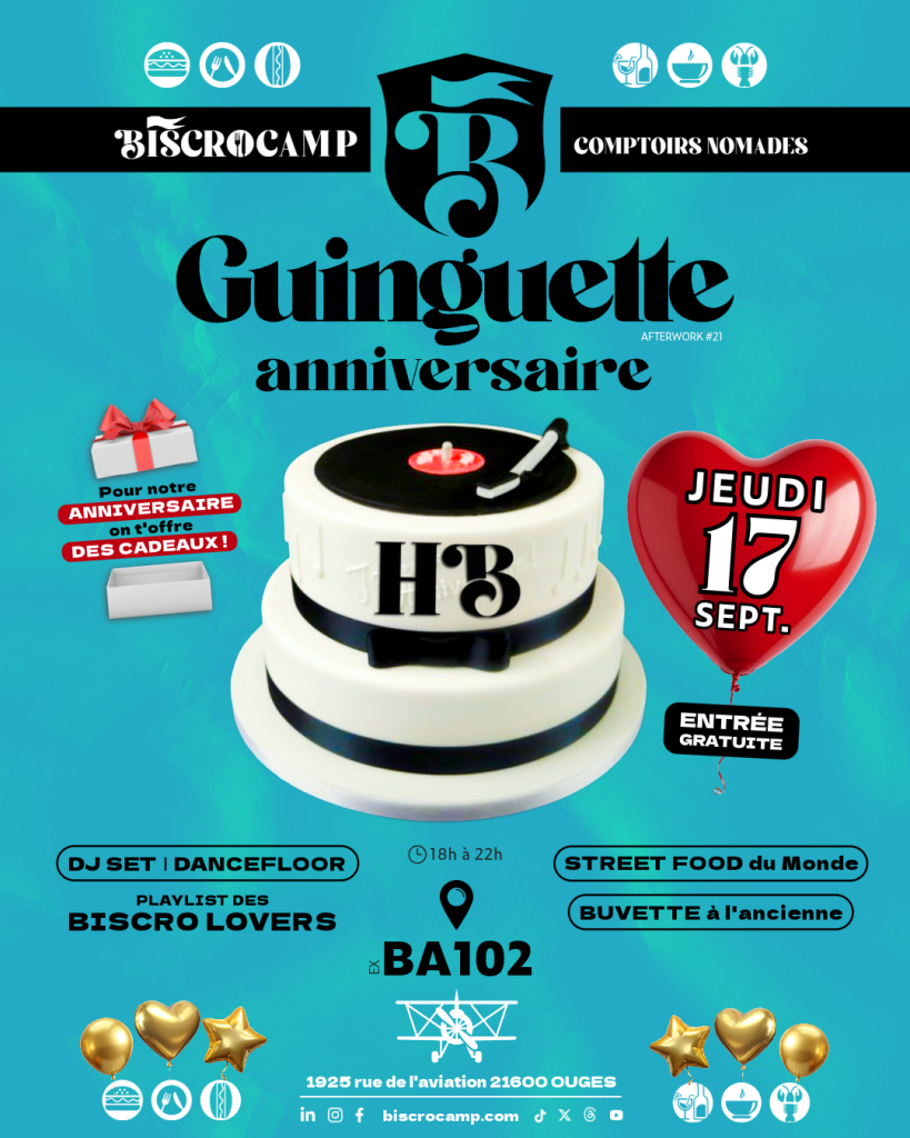 🎪 GUINGUETTE 3 ANS ANNIVERSAIRE