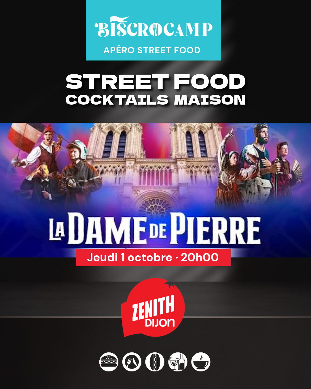 Zénith de Dijon – Apéro STREET FOOD – LA DAME DE PIERRE