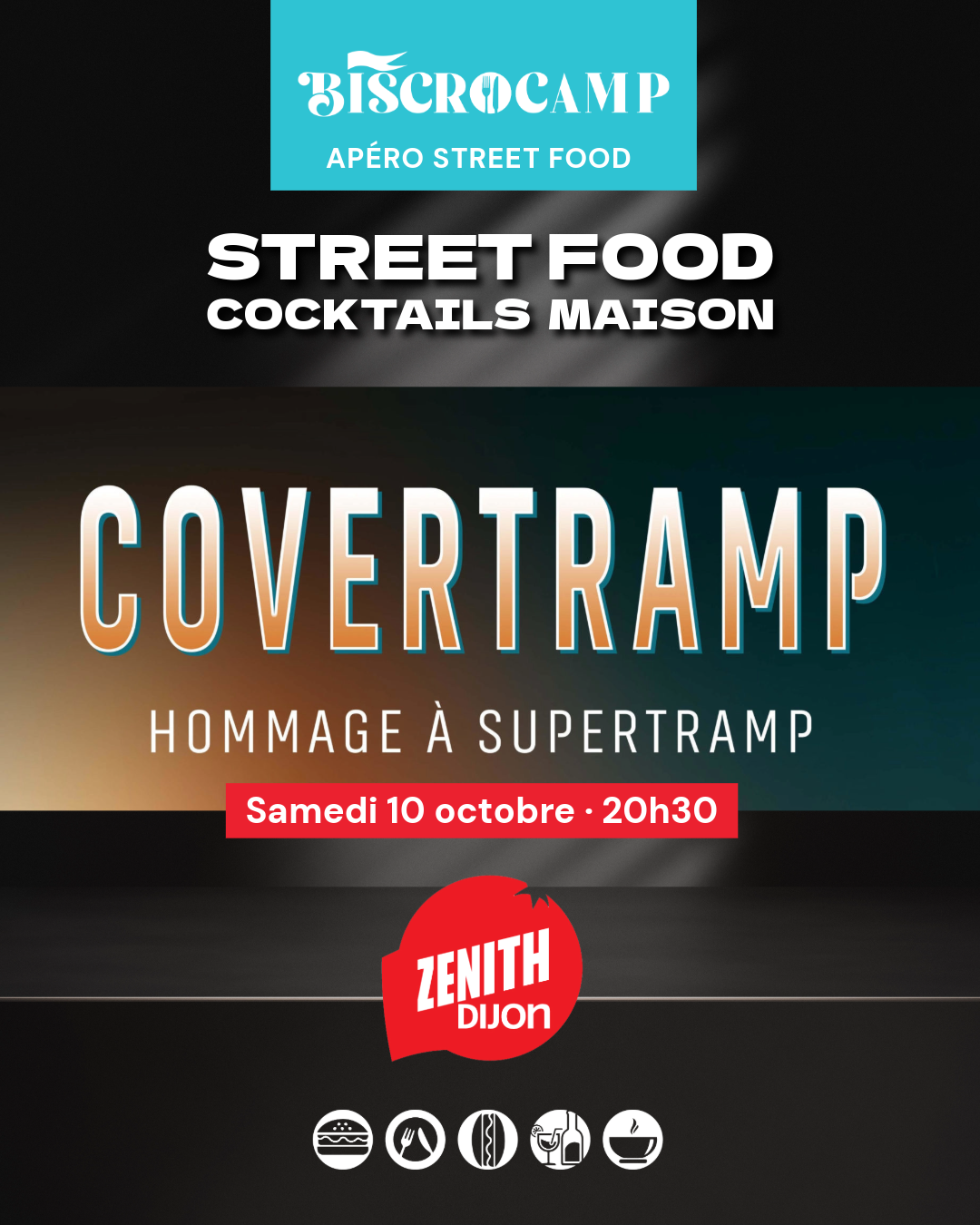 Zénith de Dijon – Apéro STREET FOOD – Covertramp