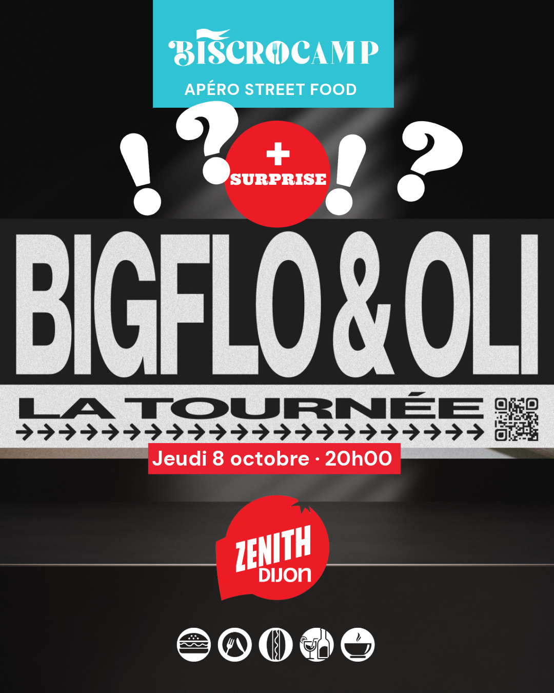 Zénith de Dijon – Apéro STREET FOOD – BIGFLO & OLI